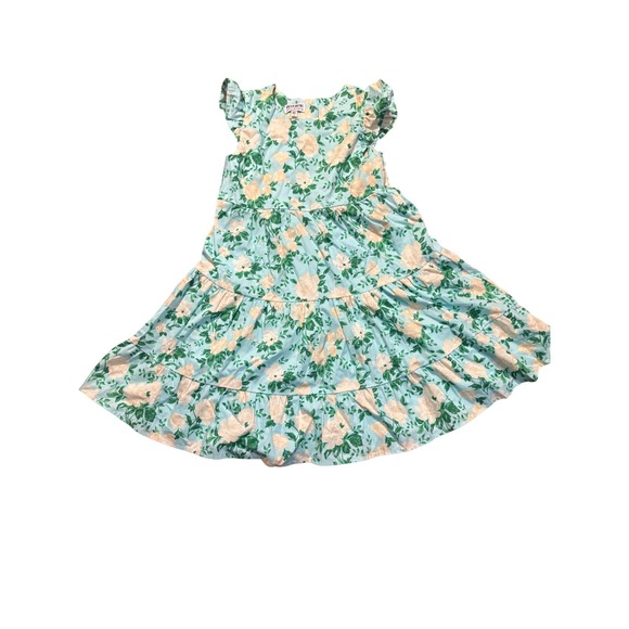 Blueberi Boulevard Other - Blueberi Boulevard‎ Girls Blue Floral Tiered Cotton Dress 6X NWT Spring easter